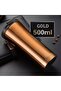 304 Stainless Steel Double Layer Hand-Burning Thermos 500 Ml Non-Slip Base Mug Thermos 548 Gold