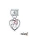 Italian Stainless Steel 9mm Heart Charm