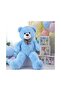 New Year's Special: 90 cm Plush Teddy Bear with Printed Heart and Christmas Hat in Hand - New Year's Themed - 3