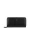 Genuine Leather Black Handbag with Phone Compartment and Money Portfolio, 100% Handmade, Size: 20X10 cm - 2
