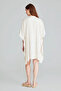 Striped Linen Textured Kimono -Ecru - 8