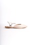 CAROLINE Women's Orthopedic Ballerinas - Elastic Comfortable Sole, Ankle Stone Detail, Cream Color - 6