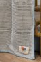 100% Cotton Baby Blanket 4 Seasons Multi-Purpose Knitted Cotton Baby Blanket Gray-Orange - 4