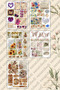 5-Piece Vintage Sticker Set - Waterproof Stickers for Planner, Agenda, Bullet Journal, Laptop, and Phone - 3