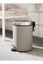 5-Piece Bathroom Set Trash Can (STEEL) - Toothbrush Holder Soap Dispenser Toilet Brush (PORSELEN) - 3
