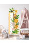 Cute Safari Animals Height Meter and Multi-Purpose Wardrobe Kids Room Wall Sticker Set - 5