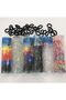 6 Boxes of Knitted Elastics and 24 Black Small Towel Elastic Buckles - 2
