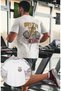 Oversize Now I'M Bad Crying at the Gym Back Print T-Shirt, Unisex Gym Fitness Themed T-Shirt