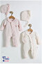 4-Piece Ruffle Overalls Set - for Baby Girl Hospital Exit