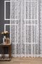Shawl Pattern Knitted Plain Tulle Curtain, 300x250, Tight Pleat, 1/3 - 5
