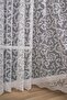 Shawl Pattern Knitted Plain Tulle Curtain, 300x250, Tight Pleat, 1/3 - 6