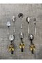 Set of 8 Stainless Steel Silver Colander, Scoop, Shovel, Fork, Spoon, Butterfly Tongs Serving Set, Dowry - 3