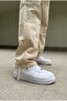 Baggy Beige Cargo Pocket Lace Detailed Trousers - 7