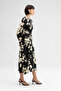 Floral Satin Dress - 4