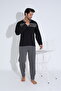 Two Thread (thick) Long Sleeve Pajama Set - 5