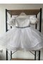 White Puffy Princess Evening Dress - 6