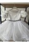 White Puffy Princess Evening Dress - 3