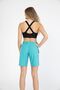 Women's Mint Solid Color Long Length Swimsuit Swim Shorts with Two Side Pockets - 4