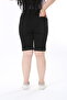 Double Leg High Waist Full Lycra Black Women's Denim Shorts - 7
