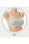 Black-White-Grey 3-Color Thick Strap Crop Bustier - 2