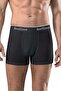 6 Pieces Feelline Black Cotton Natural Lycra Men's Boxers - 2