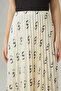 تنورة بطيات مونوغرام - إكرو - 4