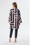 Labyrinth Pattern Kaftan - Navy Blue - 5