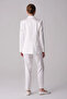 Single Button Satin Jacket - Ecru - 6