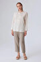 Striped Cotton Blouse - Ecru - 4