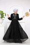 Elegant Stone Detailed Hijab Special Occasion Evening Dress
