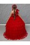 Girl's Evening Dress - Wedding Dress, Tarling and Floral Crown Special Occasions for Graduation Wedding - 7