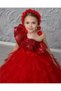 Girl's Evening Dress - Wedding Dress, Tarling and Floral Crown Special Occasions for Graduation Wedding - 2