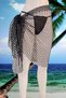 Black Glitter Look Lightweight Long Pareo - Swimsuit Top 66016 - 9