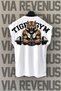 Tiger Gym Sleeveless White Sports T-Shirt with Back Print
