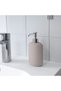 5-Piece Bathroom Set Trash Can (STEEL) - Toothbrush Holder Soap Dispenser Toilet Brush (PORSELEN) - 5