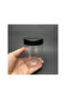 250 Cc Cylinder Pet Jar - Black Plastic Lid - 250 Ml Plastic Jar (3 Pieces) - 3