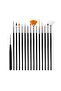 Sugar Paste Modeling Set (21 pieces) + Cake Brush Set (15 pieces) Hobby Brush Set, Marzipan Set - 3