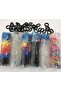 6 Boxes of Knitted Elastics and 24 Black Small Towel Elastic Buckles