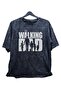 Oversize the Walking Dead Printed Washable T-Shirt, Unisex Series Printed Retro T-Shirt