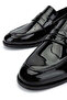 Men's Genuine Leather Black Patent Leather Loafers - 4