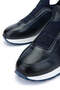 Men's Genuine Leather Navy Blue Casual Shoes - 4