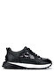 Women's Genuine Leather Black Sneakers & Sports Shoes
