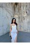 İris Gloplu Midi Elbise 24858 - 2