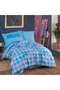 طقم غطاء لحاف فردي أزرق من Poplin Studio Freya