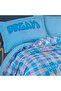 طقم غطاء لحاف فردي أزرق من Poplin Studio Freya - 2