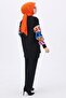 Medium Women's Black Knitwear Tunic and Trousers - 21833 - 7