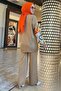 Plain Medium Women's Mink Knitwear Tunic Pants - 21800 - 5