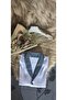 Groom Set Men's Satin Pajamas Buttoned Long Sleeve Sleepwear - 4
