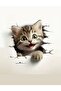 Cute Naughty Cats Wall Door Refrigerator Adhesive Sticker Car Window Sticker