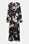 Floral Satin Dress - 2